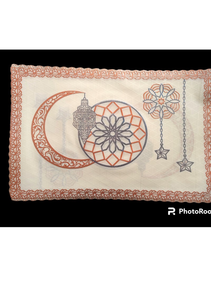ماركة غير محددة طقم مفارش طاولة تناول الطعام من بلاستيك بي في سي يتكون من 4 قطع  - Image 4