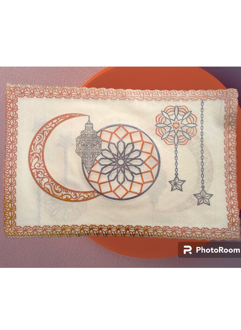 ماركة غير محددة طقم مفارش طاولة تناول الطعام من بلاستيك بي في سي يتكون من 4 قطع  - Image 3