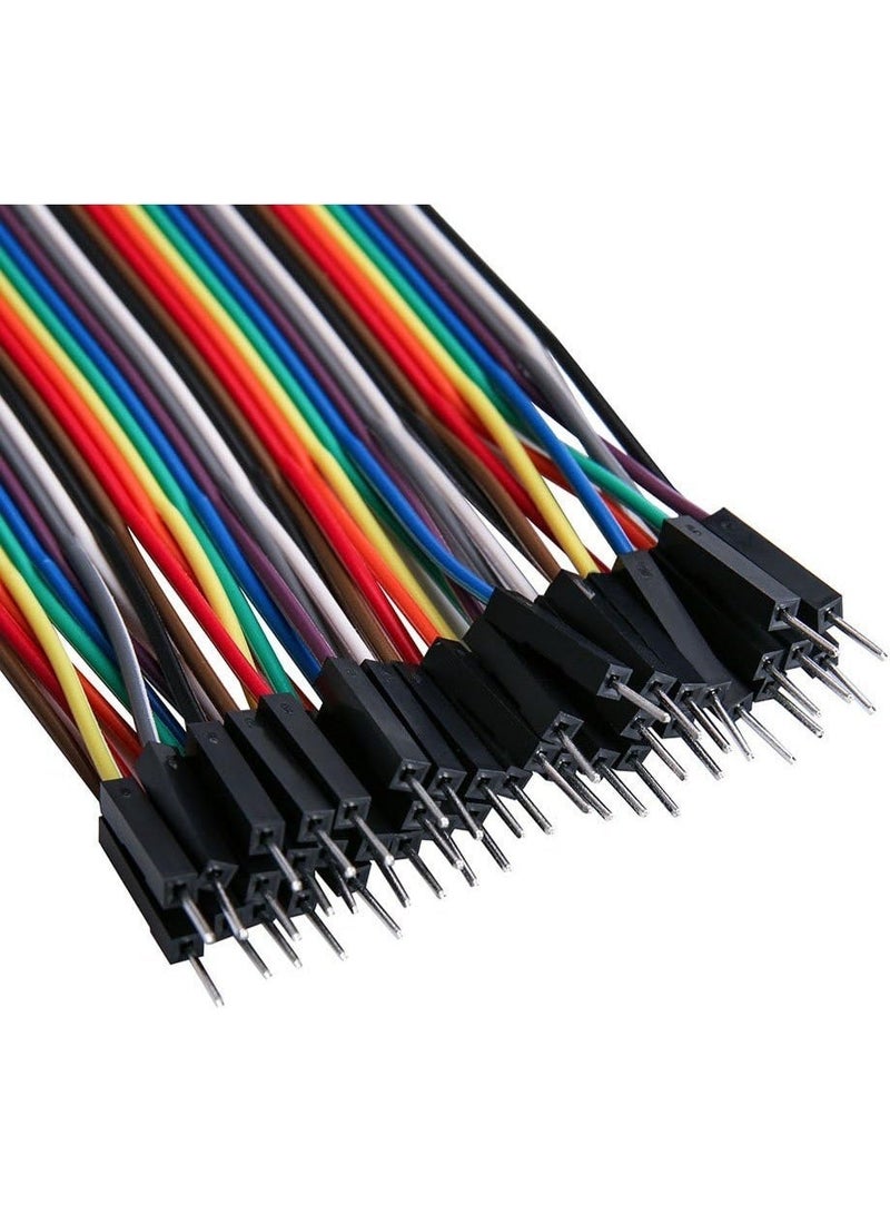 robotgcc DuPont Jumper Wires 160PCS Male to Male & Female to Female 2.54mm Breadboard Cables Kit | Arduino Ribbon Wire Set for ESP32, Raspberry Pi, Robotics, STEM, Prototype Circuit Projects (2 Types 40Pin x4) - Image 3