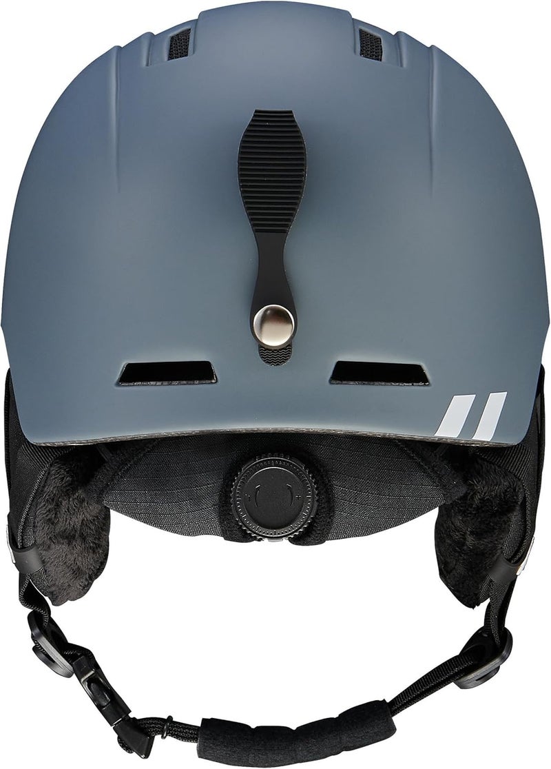 80SIX Unisex Lightweight Adjustable Ski Helmet for Skiing and Snowboarding, Grey L/XL - Image 3