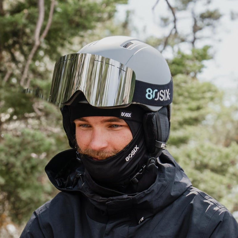 80SIX Unisex Lightweight Adjustable Ski Helmet for Skiing and Snowboarding, Grey L/XL - Image 4