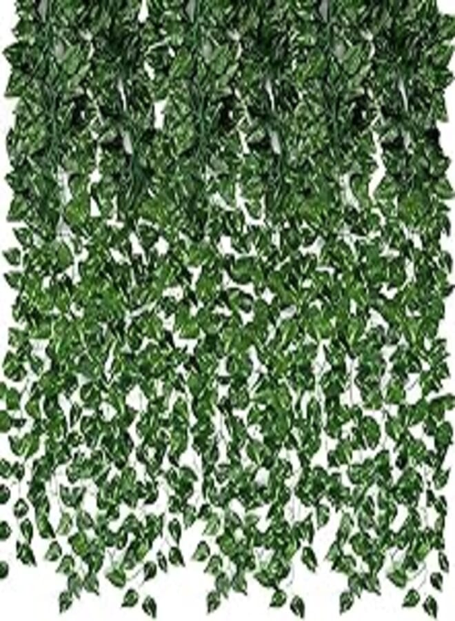 CEWOR 24 Pcs Artificial Ivy Garland, 170 Feet Artificial Ivy Garland, Hanging Plants for Home Wedding Garden Decoration