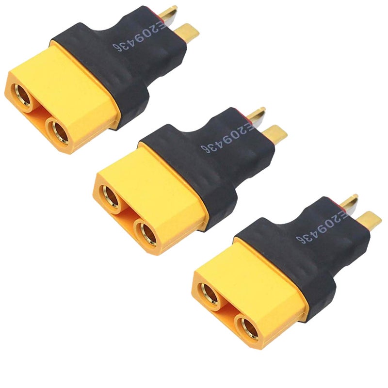 Share Goo 3PCS ShareGoo RC Female XT90 XT90 Plug to Male T Plug Adapter Connector Conversion for RC Car Boat Drone Lipo NiMH Battery Charger - Image 3