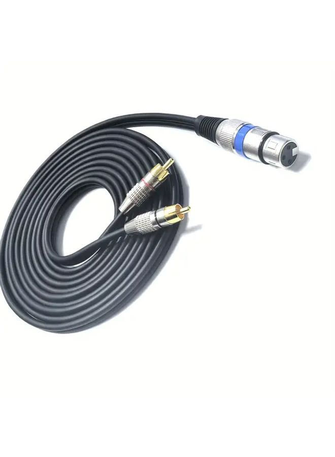 1 To 2 RCA Splitter Cable 39.39 Inch Heavy Duty Stereo Audio Male To Female - Image 5
