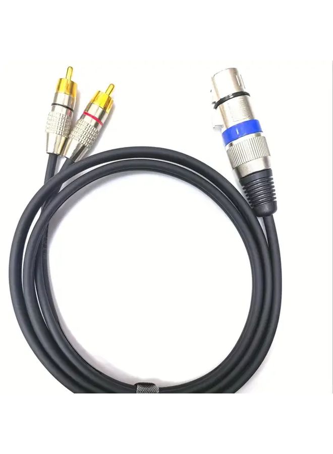 1 To 2 RCA Splitter Cable 39.39 Inch Heavy Duty Stereo Audio Male To Female - Image 3