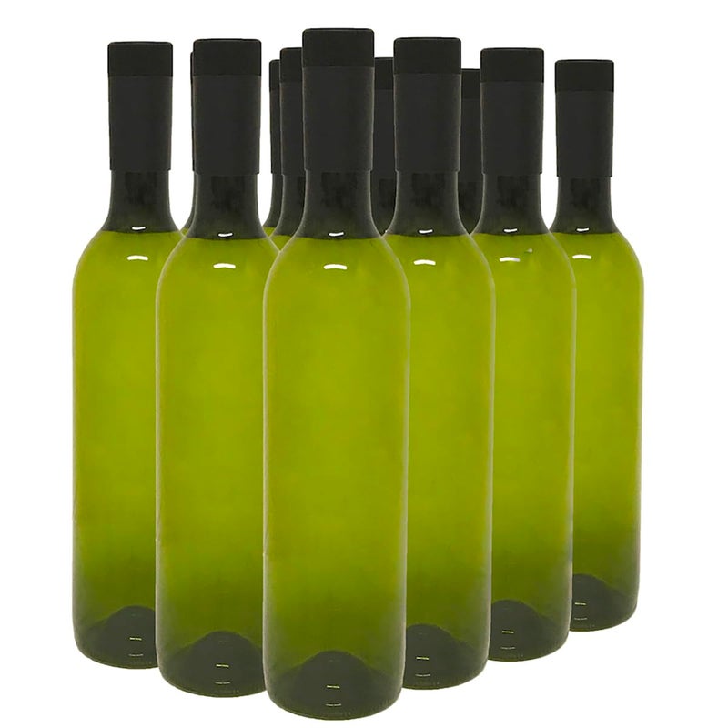 nicebottles nicebottles Plastic Wine Bottles  Screw Caps Green 750ml  Pack of 12 