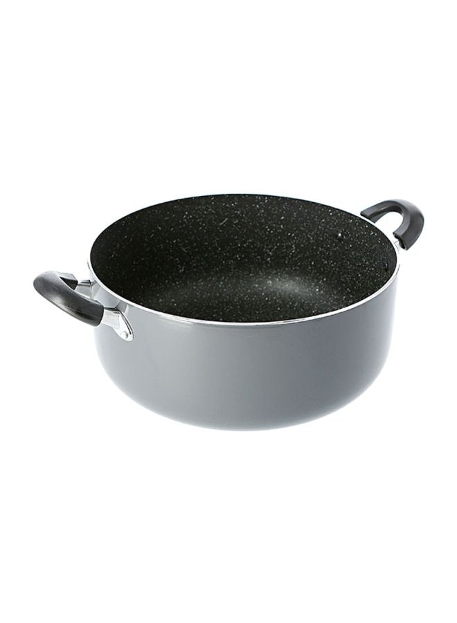 DELCASA Non-Stick Aluminum Casserole Grey 28cm - Image 3