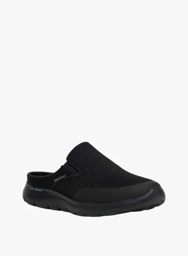SKECHERS Men's Textured Slip-On Mules - SUMMITS