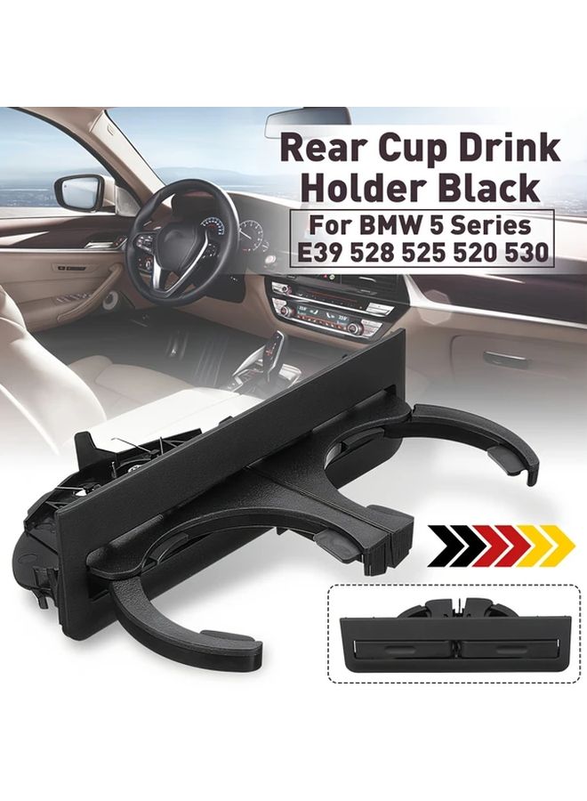 Insertable Black Rear Car Cup Holder Drink Beverage For BMW E39 Series - Image 4