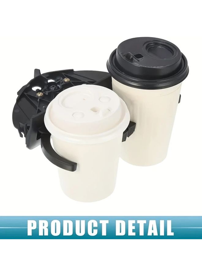 Insertable Black Rear Car Cup Holder Drink Beverage For BMW E39 Series - Image 3