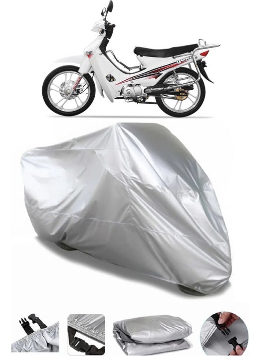Yuki Attact 100 Compatible Grey Waterproof Motorcycle Canvas Premium