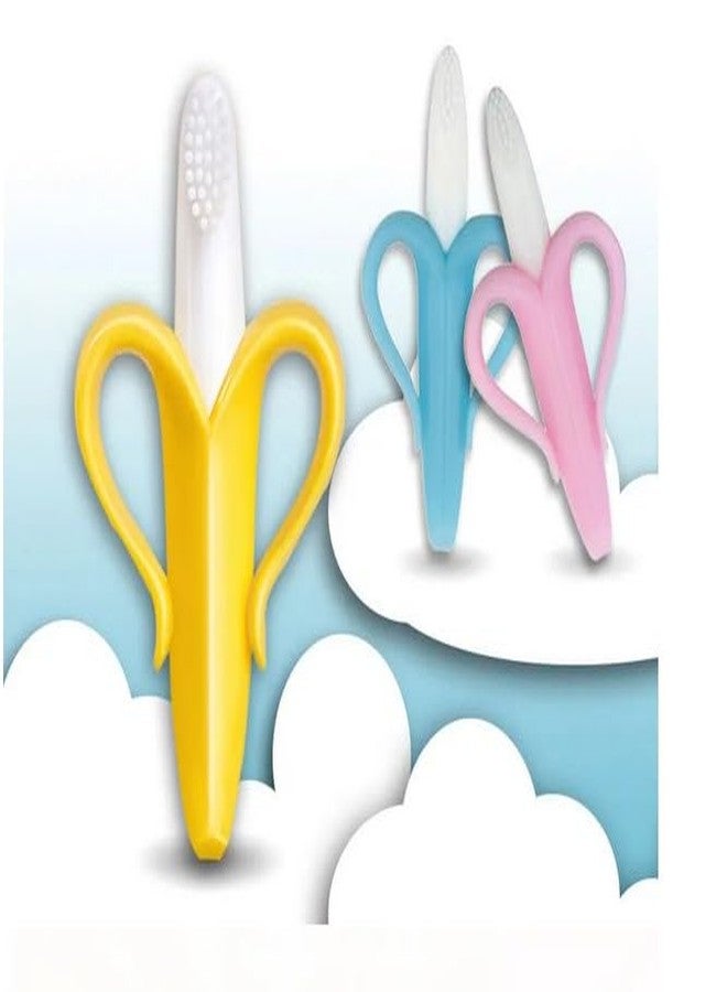 Aplam Chaplam Infant Silicone Teether For Baby|Teether For Baby 6-12 Months |Baby Teether 3-6 Months Babies|Teether For 6 To 12 Months Baby Bpa Free Combo Pack (Banana Yellow) - Image 4