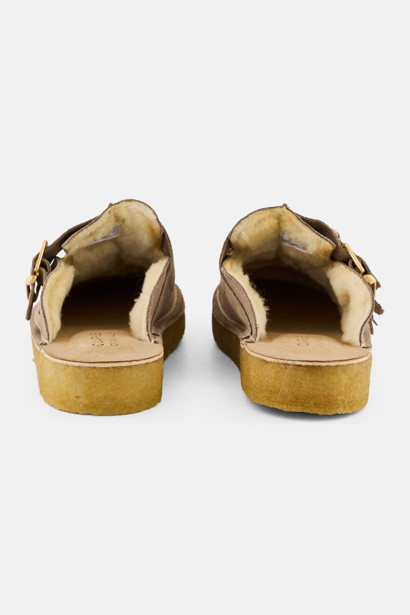 clarks Women Standard Trek Zebra Print Adjustable buckle Clogs, Taupe - Image 2