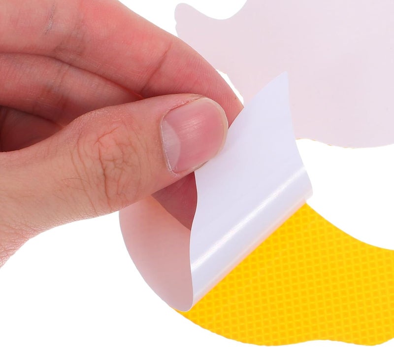 24pcs Non-Slip Bathtub Stickers, Yellow Duck Adhesive Shower Floor Decals, Waterproof Silicone Safety Bathroom Tub Stickers for ’ Anti-Skid Bath Decor - Image 3
