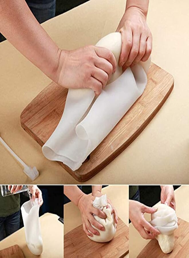 Beher Silicone Kneading Dough Bag,Versatile Dough Mixer for Bread, Pastry, Pizza & Tortilla, Flour-mixing Bag Preservation Bag, Non-Toxic Multifunctional Cooking Tool 
