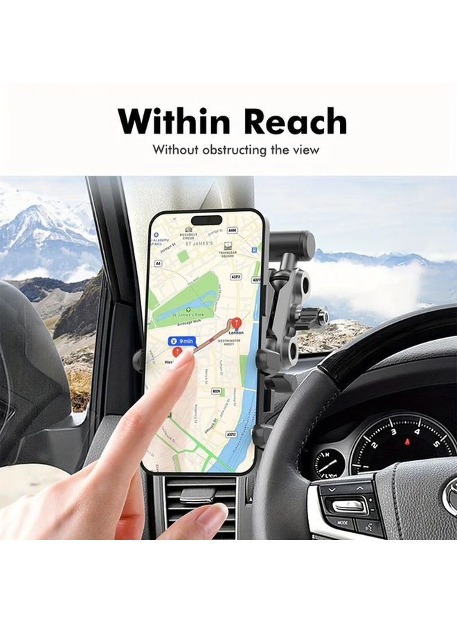 Black Car Tank 300 A Pillar Handrail Phone Holder Compatible With Harvard H9 - Image 5