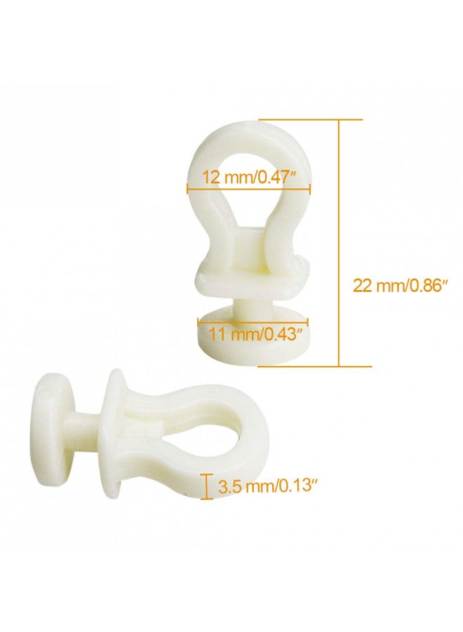 Luomorgo 50 Pcs Plastic Rollerbolt Window Curtain Glider Track Carrier Slide Wheels Rollers - Image 1