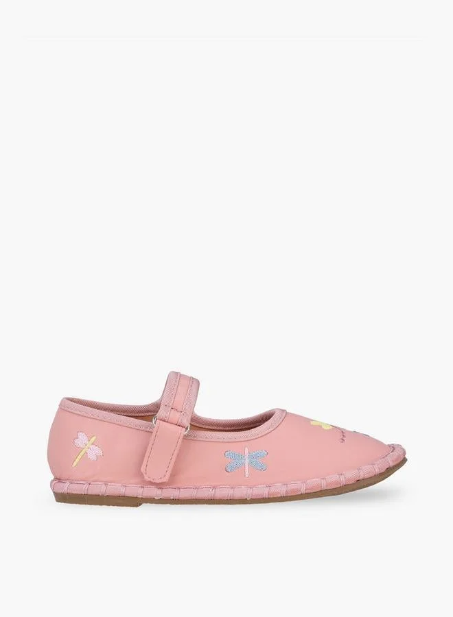 Girls Hook & Loop Ballerina Shoes