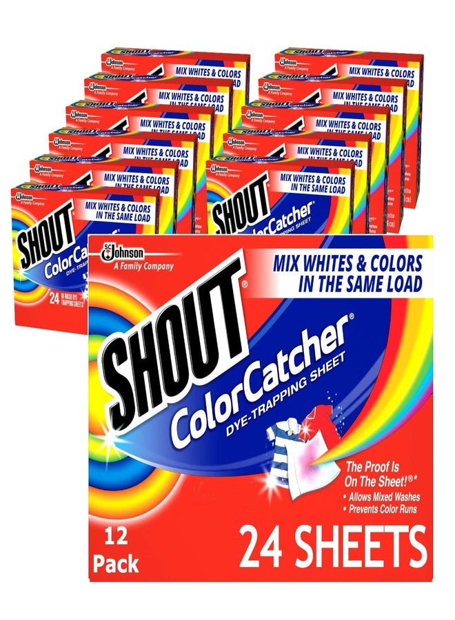 Shout Color Catchers for Laundry, Allow Mixed Washes, Prevents Color Runs and Maintains Original Clothing, 24 Count - Pack of 12 (288 Total Sheets) - Image 1