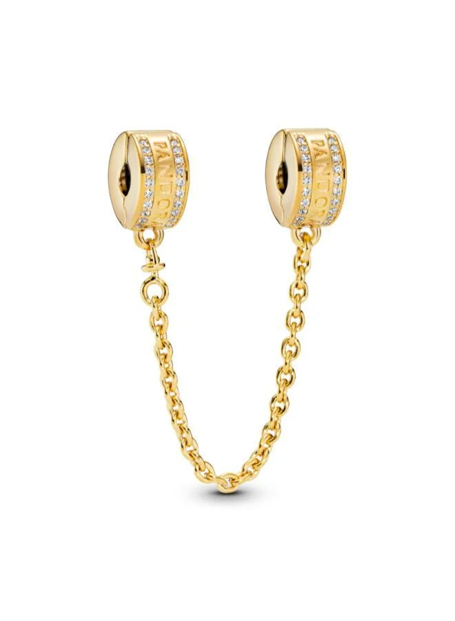 باندورا Pandora Logo Safety Chain Clip Charm