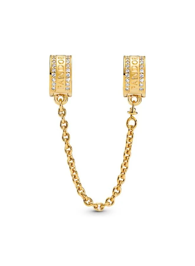 باندورا Pandora Logo Safety Chain Clip Charm