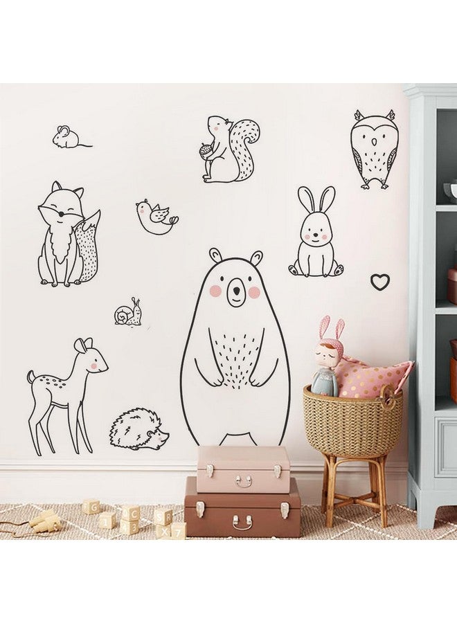 ديكوش ملصقات جدارية قابلة للتقشير واللصق لديكور حضانة سفاري لحيوانات كبيرة الحجم لديكور غرفة نوم الأطفال وحضانة الأطفال وغرفة اللعب - Image 4