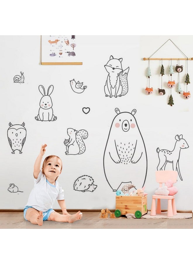 ديكوش ملصقات جدارية قابلة للتقشير واللصق لديكور حضانة سفاري لحيوانات كبيرة الحجم لديكور غرفة نوم الأطفال وحضانة الأطفال وغرفة اللعب - Image 5