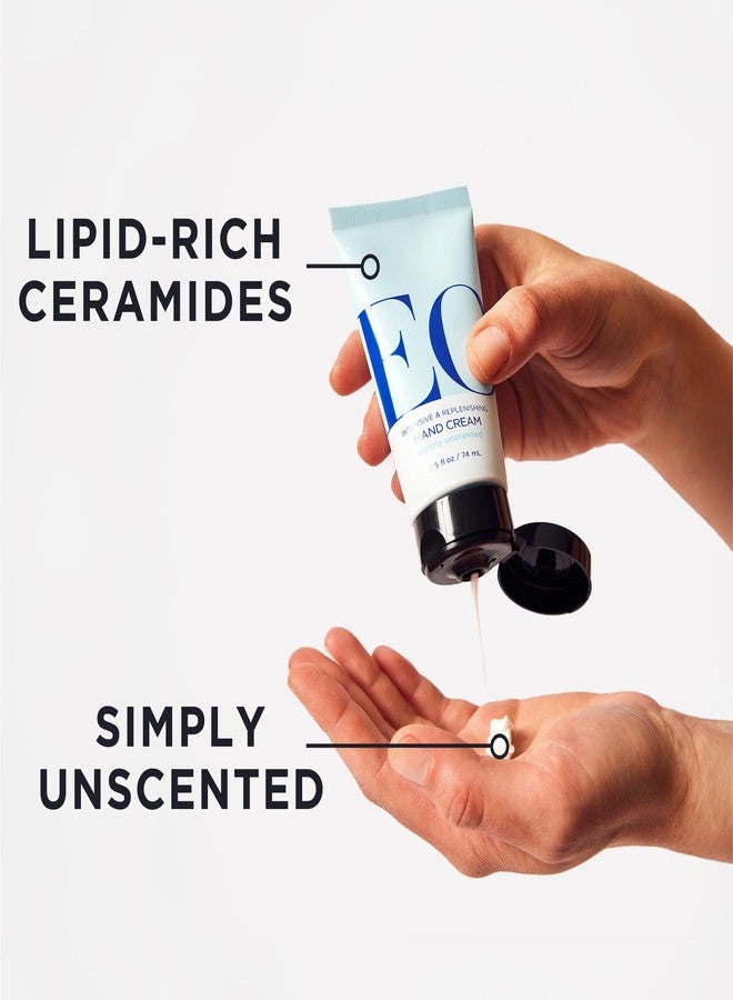 EO Hand Cream, 2.5 Ounce (Pack of 2), Unscented, Moisturizer for Dry Skin - Image 2