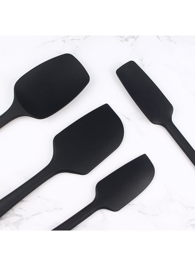 Baking Tools Suit Silicone Spatula Four-piece Baking Spatula Cream Cake Jam Spatula Suit-Specifications:Black Four-piece Set - Image 3