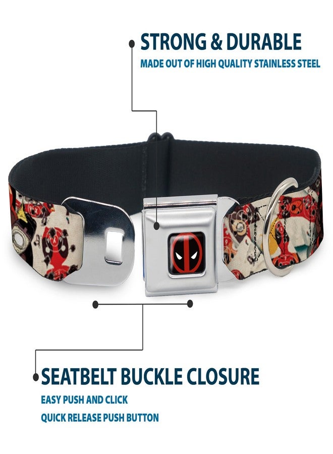 Buckle Down Buckle-Down Seatbelt Buckle Dog Collar - Deadpool Shooting/Targets - 1.5" Wide - Fits 16-23" Neck - Medium - Image 4