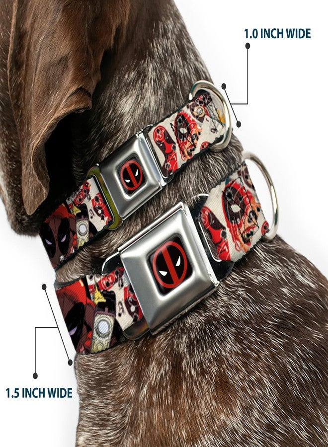 Buckle Down Buckle-Down Seatbelt Buckle Dog Collar - Deadpool Shooting/Targets - 1.5" Wide - Fits 16-23" Neck - Medium - Image 2