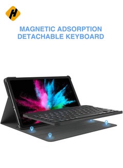 هوها Galaxy Tab S6 Lite 10.4 Case مع لوحة المفاتيح - لوحة المفاتيح اللاسلكية القابلة للفصل - غطاء حامل فوليو نحيف Premium لـ Samsung Galaxy Tab S6 Lite 10.4 بوصة SM -P610 SM -P615 2020 ،  - Image 2