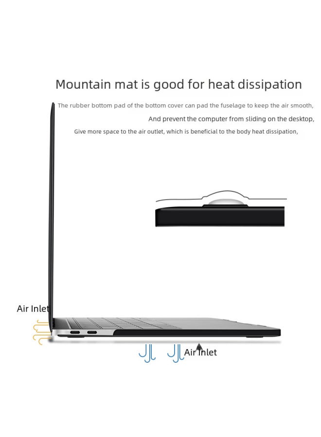 حافظة حماية شفافة لجهاز ماك بوك برو 2020 اير 13 بوصة كمبيوتر برو 15 بوصة ملحقات كمبيوتر رقمية - اللون: شفاف بلوري - الموديل المطبق: طائرة 13pro (a1706/2159/1989) - Image 4