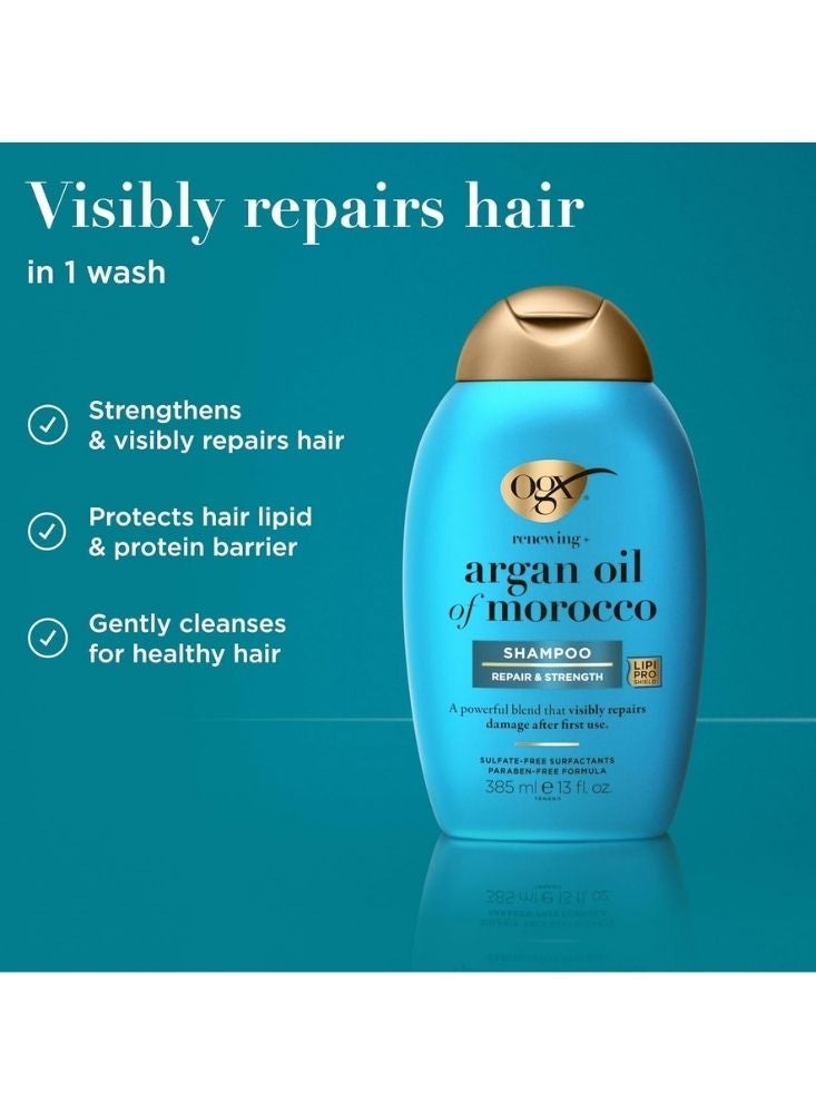 أو جي إكس شامبو زيت الأرغان المغربي من أو جي إكس - تركيبة خالية من الكبريتات لإصلاح وتقوية الشعر - Image 2