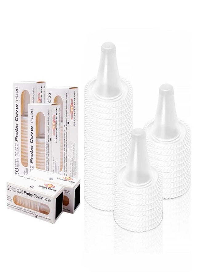 CHENGYOUDE 120 Counts Thermometer Ear Covers, Ear Thermometer Probe Covers, Lens Filters/Refill Caps for All Braun Ear Themometer Models, BPA Free Digital Disposable Ear Thermometer Covers - Image 1