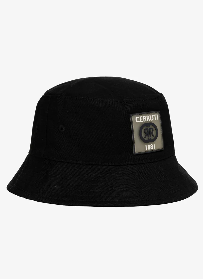 CERRUTI 1881 Cerruti 1881 Cotton Hat with Signature Logo, Black, Size U