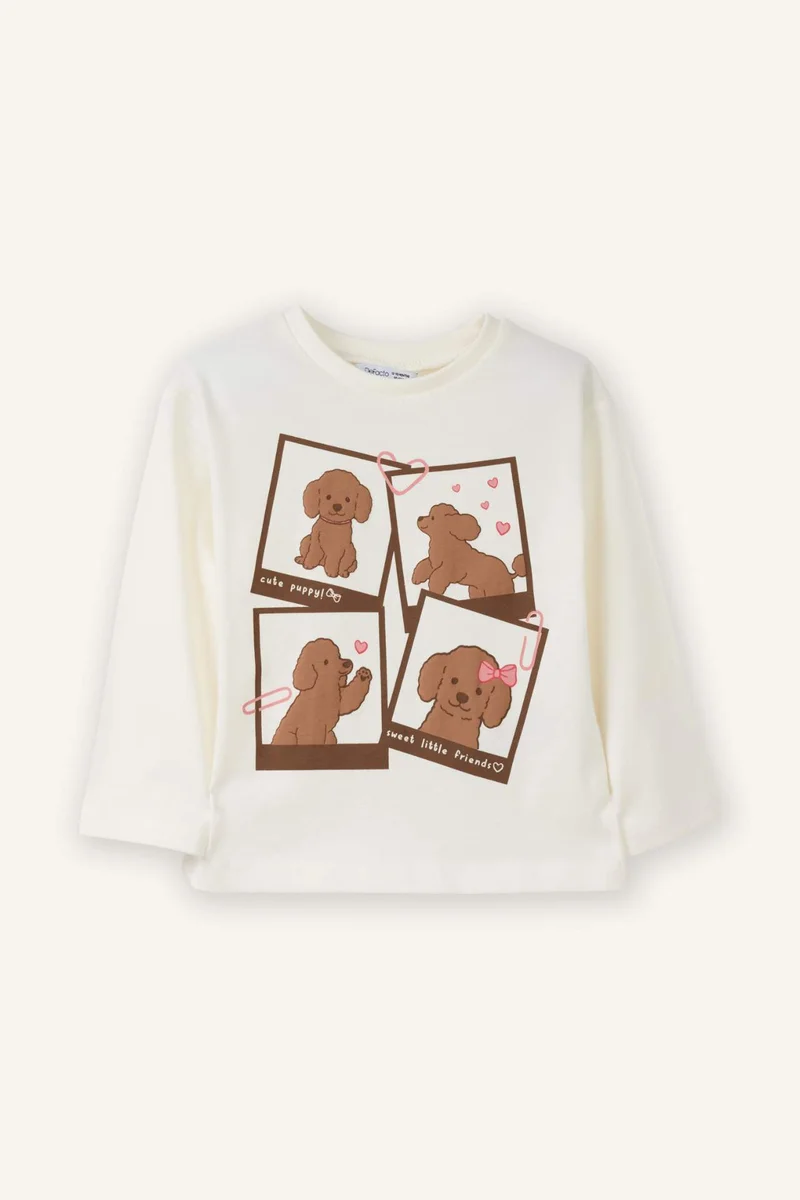 DeFacto Baby Girl Regular Fit Printed Cotton T-Shirt