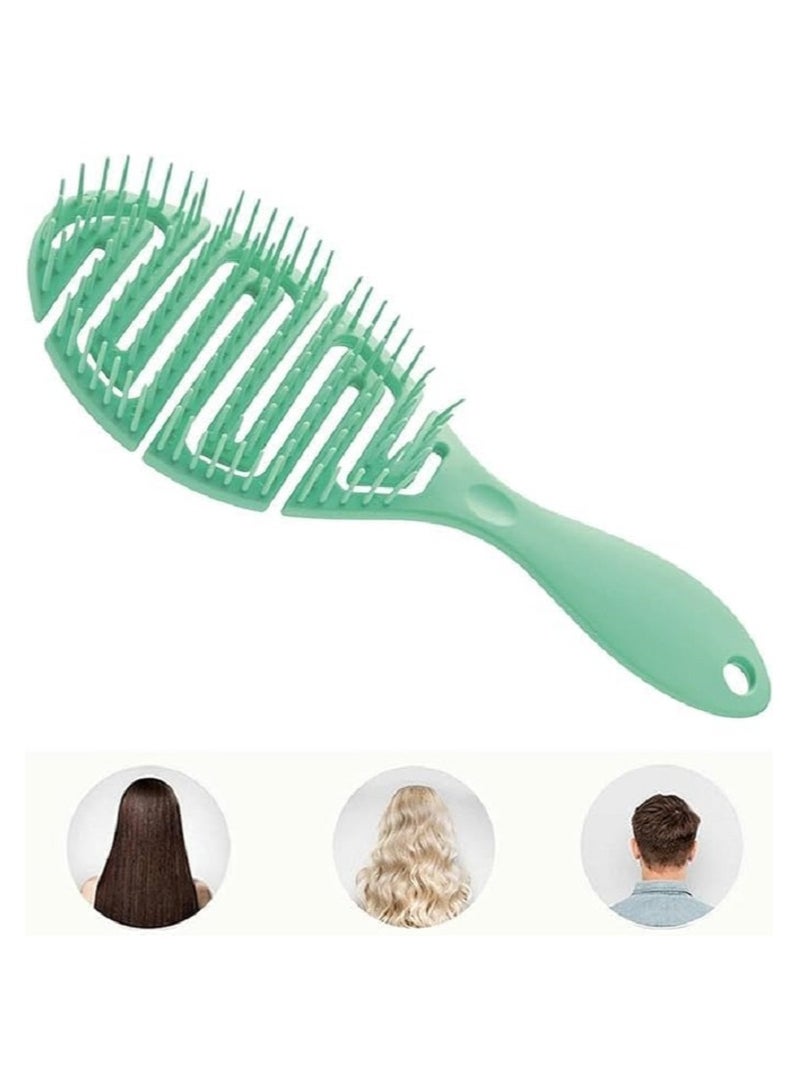 Generic Detangling Hair Brush with Flexible Massage Bristles Detangling - Durable Massage Styling Tool for Wet and Dry Hair - Multicolor  - Image 3