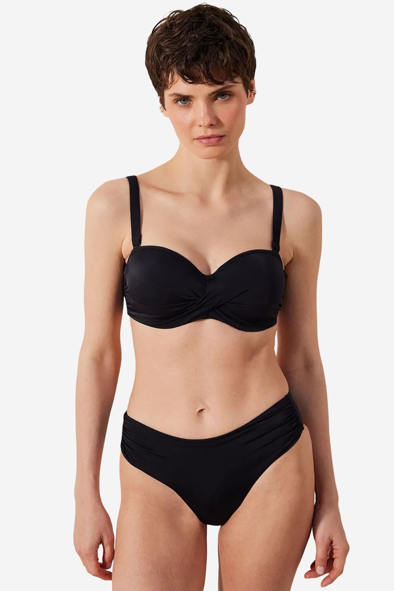 PENTI Basic High Shirred Bikini Bottom - Image 2