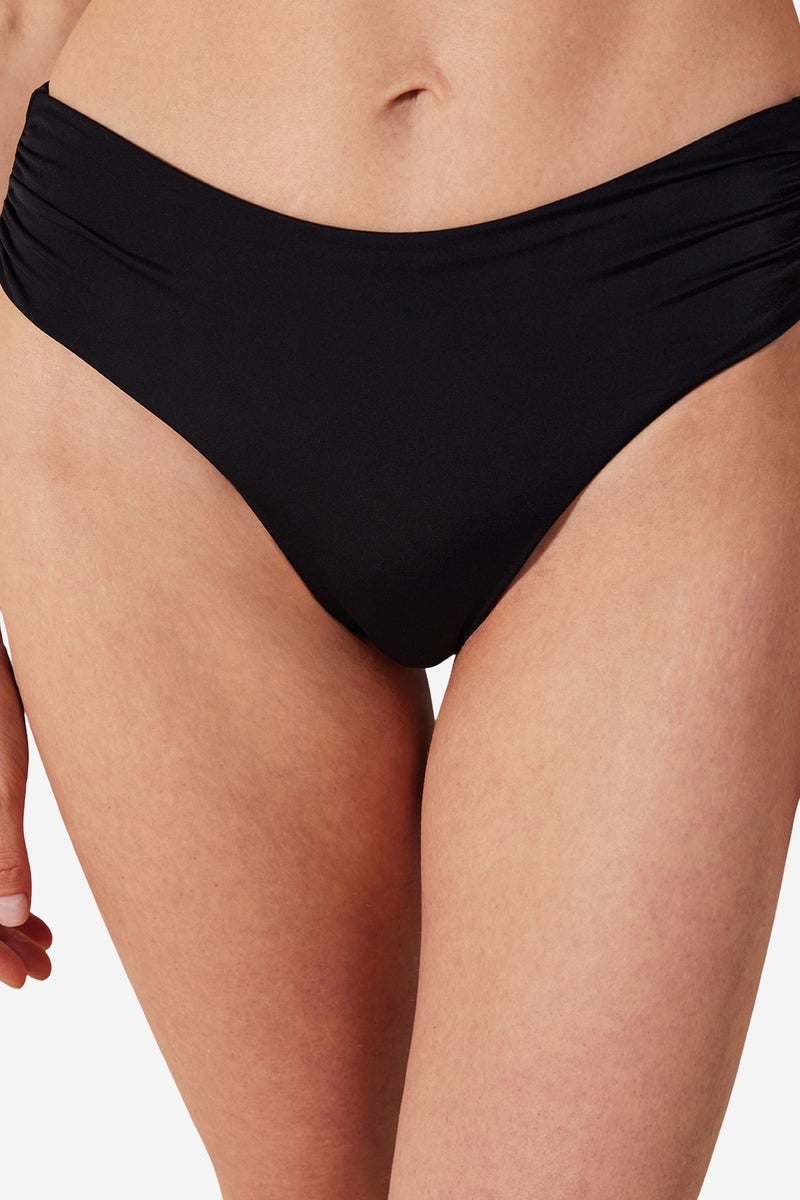 PENTI Basic High Shirred Bikini Bottom - Image 1