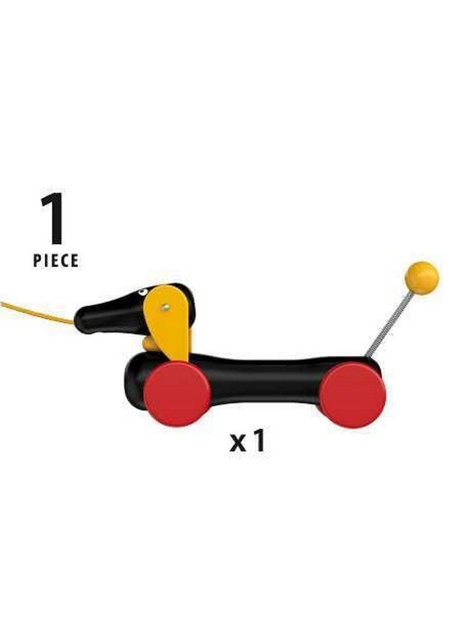 BRIO World - 30332 Pull Along Dachshund | Interactive Toddler Toy | Durable Wooden Construction | FSC Certified Sustainable Wood - Image 4