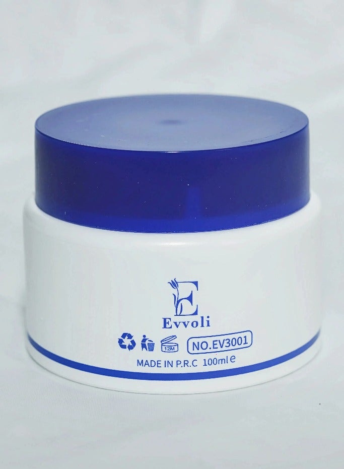 إيفولي كريم تبييض الوجه بحليب الحمار، مرطب ومغذي للبشرة، مرطب لإصلاح الوجه لترطيب وتنعيم البشرة الجافة، شد البشرة وتفتيحها، كريم نهاري وليلي للفتيات والنساء للعناية اليومية بالبشرة، كريم حليب للوجه 100 مل - Image 2