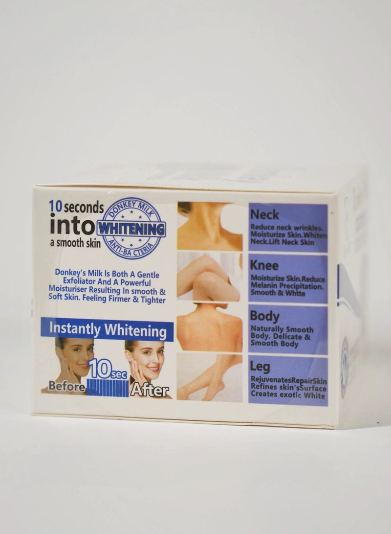 إيفولي كريم تبييض الوجه بحليب الحمار، مرطب ومغذي للبشرة، مرطب لإصلاح الوجه لترطيب وتنعيم البشرة الجافة، شد البشرة وتفتيحها، كريم نهاري وليلي للفتيات والنساء للعناية اليومية بالبشرة، كريم حليب للوجه 100 مل - Image 5