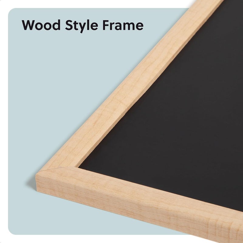 U Brands Chalkboard, 36 X 24 Inches, Birch Wood Frame - Image 2