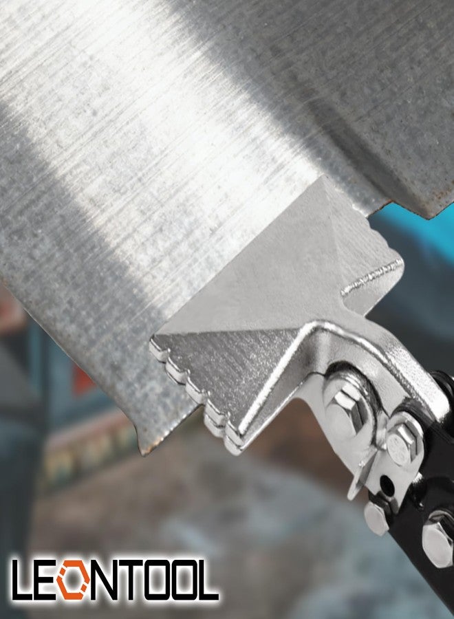 أداة ثني الصفائح المعدنية اليدوية LEONTOOL مقاس 3 بوصات ذات الفك المستقيم مع مقبض TPR مريح، كماشة ثني المعادن شديدة التحمل لثني وخياطة وتسطيح المعادن، أداة يدوية - Image 5