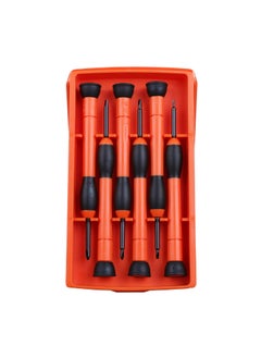Taparia Taparia PSFP-6 Precision Screw Driver Set, Orange & Black, 6 Pieces  - Image 1