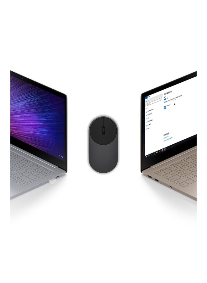 NIBEMINENT Portable Wireless Mouse Black  - Image 2