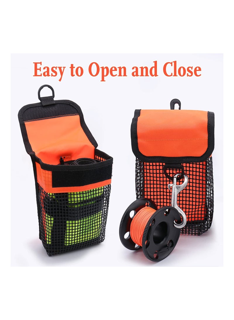 Scuba Diving Gear Bag with Mesh Storage Pocket Finger Reel SMB Safety Surface Marker Buoy Holder Pouch Snorkeling Equipment Carry Lightweight for - Image 4