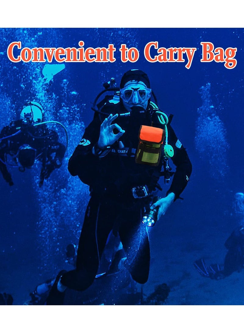 Scuba Diving Gear Bag with Mesh Storage Pocket Finger Reel SMB Safety Surface Marker Buoy Holder Pouch Snorkeling Equipment Carry Lightweight for - Image 2