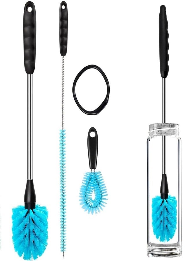 MIJILIX 3Pcs Bottle Cleaner Brush Set Long Handle Washing Baby Bottle Cleaning Brushes for Narrow Neck Water Bottles Tumblers Straws Coffee Mugs Sport Bottles Flasks and Thermos Lid Cup Brush. - Image 1